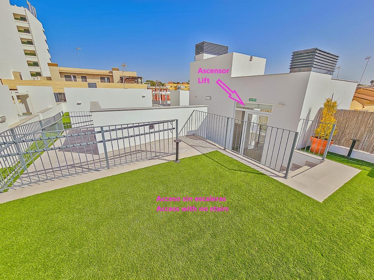 Oceanfront Duplex With A Rooftop Pool And Terrace 엘푸에르토데산타마리아 외부 사진