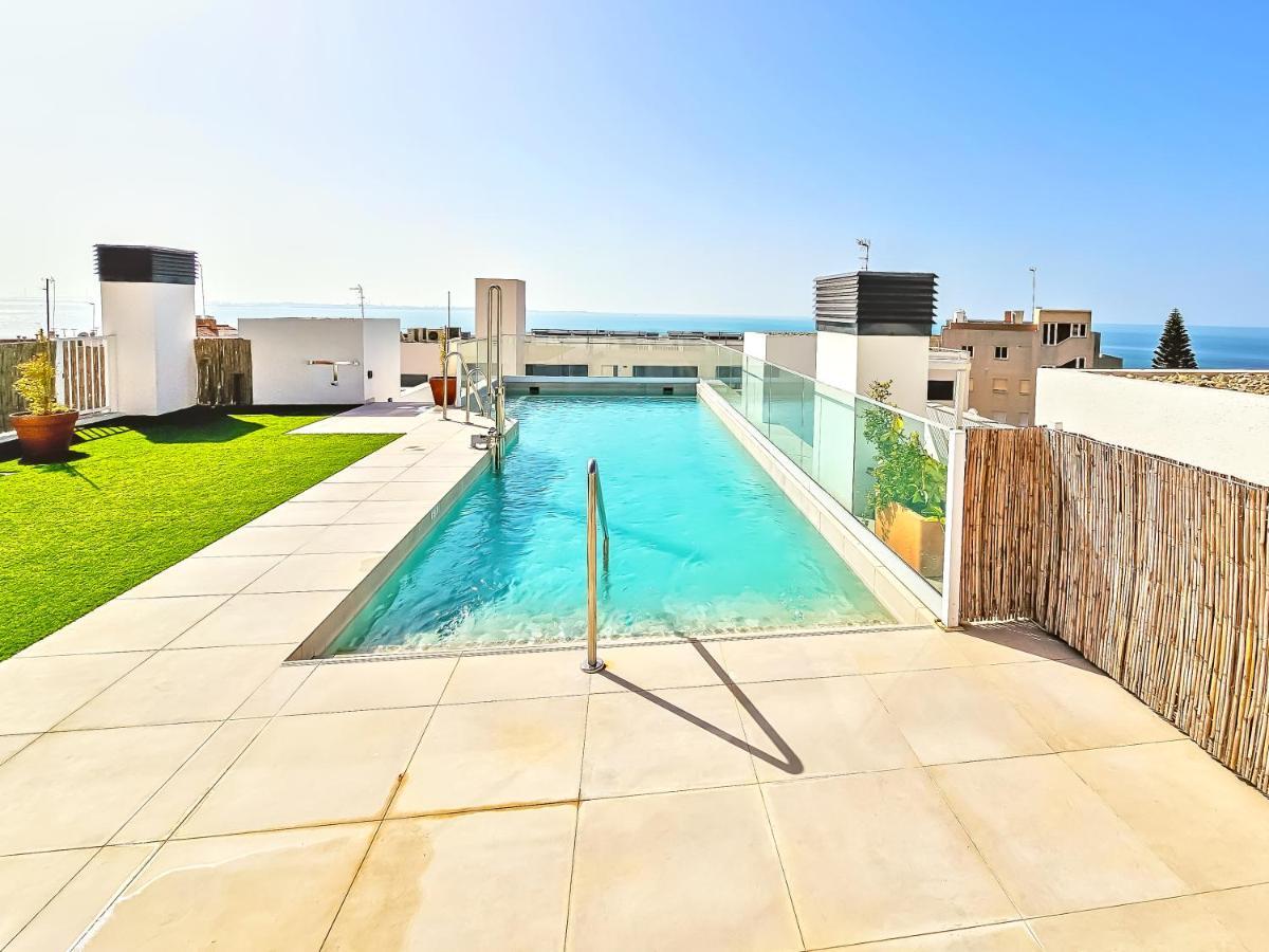 Oceanfront Duplex With A Rooftop Pool And Terrace 엘푸에르토데산타마리아 외부 사진